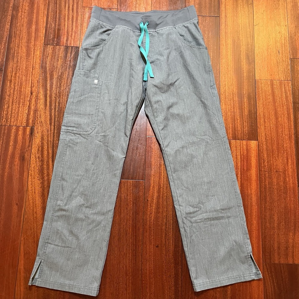 Figs Pants Womens M 30x28 Stretch Gray Scrubs Medical Healthcare Preppy T21004P